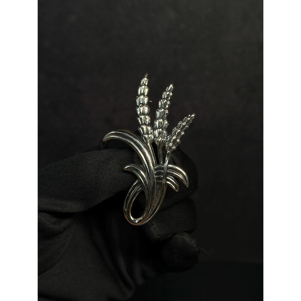 Danecraft Sterling Silver Wheat Brooch Vintage Sheaf Pin